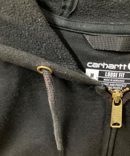CarHartt（カーハート）CarHartt (カーハート) ジップパーカー ブラック　loose fit ブラック サイズ:Mの古着・服飾アイテム