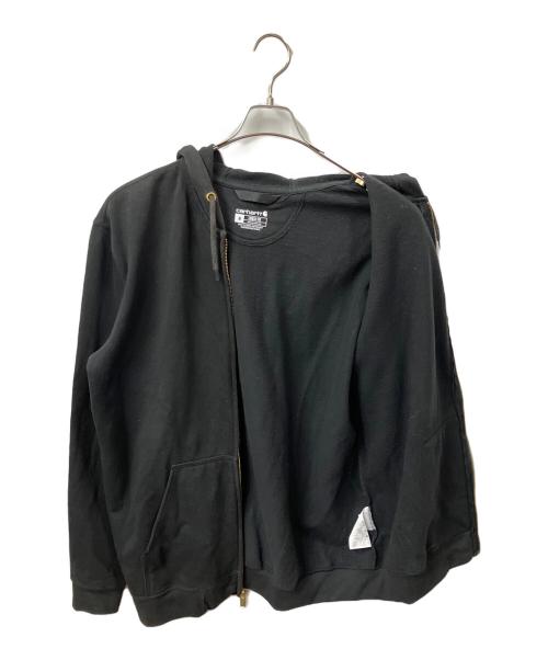 CarHartt（カーハート）CarHartt (カーハート) ジップパーカー ブラック　loose fit ブラック サイズ:Mの古着・服飾アイテム