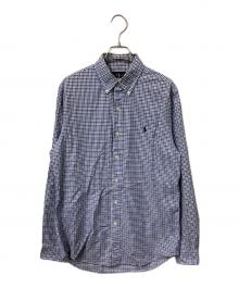 POLO RALPH LAUREN（ポロ・ラルフローレン）の古着「長袖シャツ ブルー×ネイビー」｜ブルー