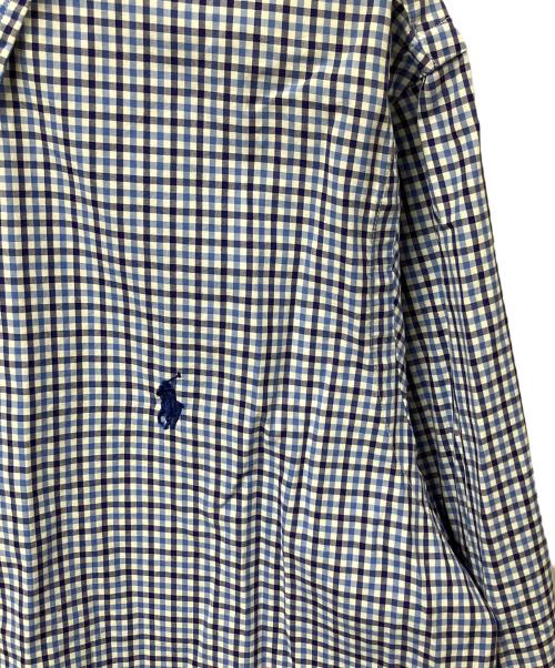 POLO RALPH LAUREN（ポロ・ラルフローレン）POLO RALPH LAUREN (ポロ・ラルフローレン) 長袖シャツ ブルー×ネイビー ブルー サイズ:sの古着・服飾アイテム