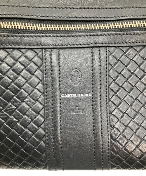 CASTELBAJAC（カステルバジャック）CASTELBAJAC (カステルバジャック) ショルダーバッグ　ブラック×オレンジ ブラックの古着・服飾アイテム