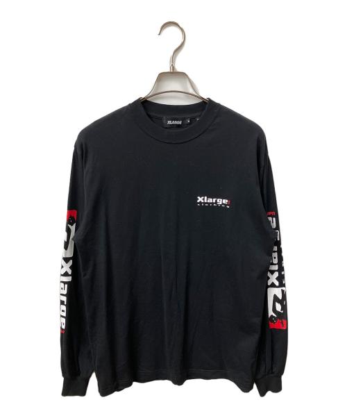 X-LARGE（エクストララージ）X-LARGE (エクストララージ) 長袖カットソー ブラック ブラック サイズ:Mの古着・服飾アイテム