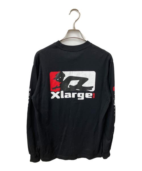 X-LARGE（エクストララージ）X-LARGE (エクストララージ) 長袖カットソー ブラック ブラック サイズ:Mの古着・服飾アイテム