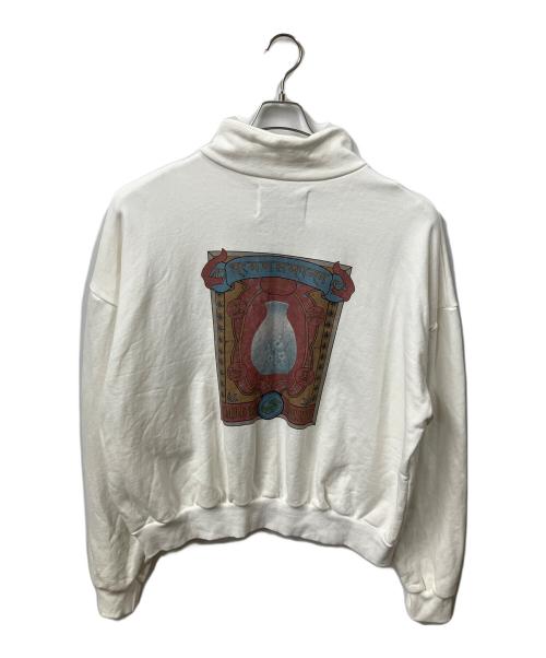hangoverz clothez（ハングオーバーズ）Hangoverz clothez (ハングオーバーズ) ハーフジップスウェット　ホワイト ホワイト サイズ:Lの古着・服飾アイテム