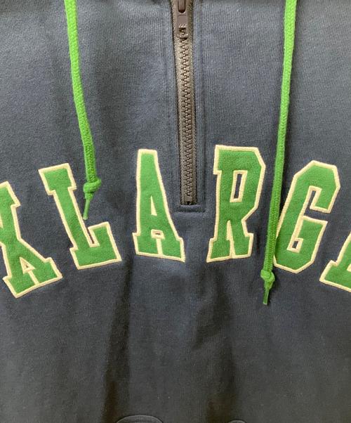 X-LARGE（エクストララージ）X-LARGE (エクストララージ) ハーフジップパーカー ネイビー×グリーン ネイビー サイズ:Mの古着・服飾アイテム