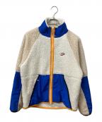 NIKEナイキ）の古着「 HE ウィンター SHERPAジャケット」｜アイボリー×ネイビー