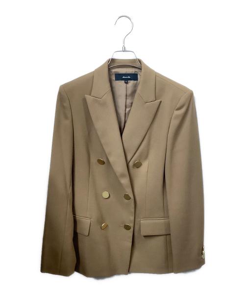 allureville（アルアバイル）allureville (アルアバイル) テーラードジャケット ブラウン サイズ:2の古着・服飾アイテム