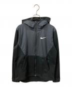 NIKEナイキ）の古着「Splicing Hooded Stay Warm Sports Jacket」｜ブラック