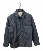 maison kitsuneメゾンキツネ）の古着「中綿ジャケット　ネイビー」｜ネイビー