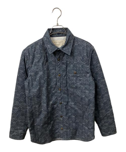 maison kitsune（メゾンキツネ）maison kitsune (メゾンキツネ) 中綿ジャケット　ネイビー ネイビー サイズ:Sの古着・服飾アイテム
