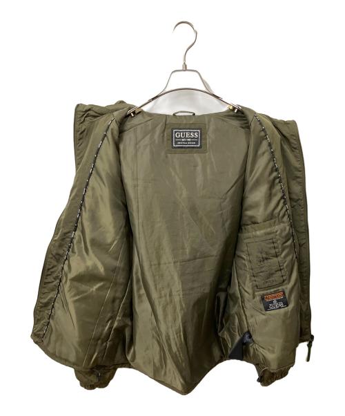 GUESS（ゲス）GUESS (ゲス) 中綿ジャケット グリーン グリーン サイズ:Sの古着・服飾アイテム