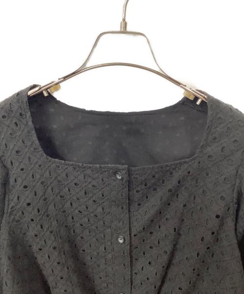 EMMEL REFINES（エメル リファインズ）EMMEL REFINES (エメル リファインズ) 薄手カーディガン ブラック サイズ:Freeの古着・服飾アイテム