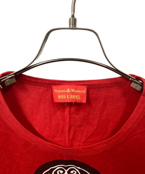 Vivienne Westwood（ヴィヴィアンウエストウッド）Vivienne Westwood (ヴィヴィアンウエストウッド) 半袖カットソー BRANDED レッド レッド サイズ:mの古着・服飾アイテム