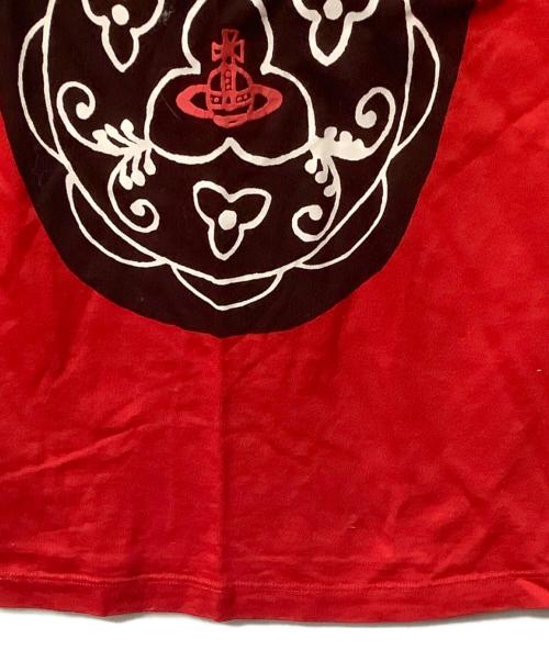 Vivienne Westwood（ヴィヴィアンウエストウッド）Vivienne Westwood (ヴィヴィアンウエストウッド) 半袖カットソー BRANDED レッド レッド サイズ:mの古着・服飾アイテム
