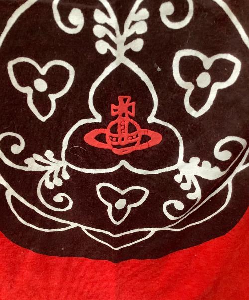 Vivienne Westwood（ヴィヴィアンウエストウッド）Vivienne Westwood (ヴィヴィアンウエストウッド) 半袖カットソー BRANDED レッド レッド サイズ:mの古着・服飾アイテム