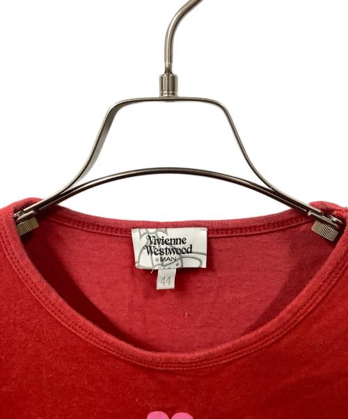 Vivienne Westwood MEN（ヴィヴィアンウエストウッドレッド）Vivienne Westwood MEN (ヴィヴィアンウエストウッドレッド) 半袖カットソー レッド レッド サイズ:44の古着・服飾アイテム
