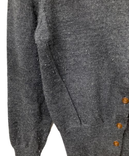 Vivienne Westwood（ヴィヴィアンウエストウッド）Vivienne Westwood (ヴィヴィアンウエストウッド) 薄手ウールニットカーディガン グレー グレー サイズ:Mの古着・服飾アイテム