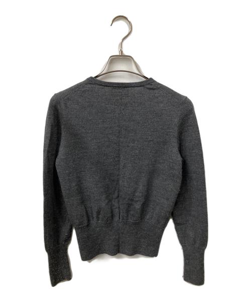 Vivienne Westwood（ヴィヴィアンウエストウッド）Vivienne Westwood (ヴィヴィアンウエストウッド) 薄手ウールニットカーディガン グレー グレー サイズ:Mの古着・服飾アイテム