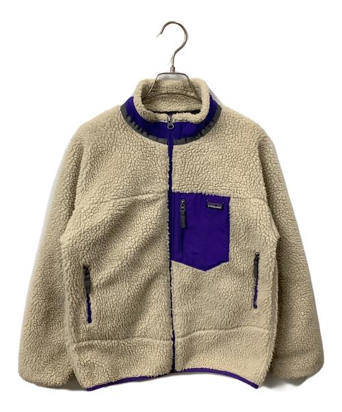 Patagonia（パタゴニア）Patagonia (パタゴニア) レトロXジャケット　ベージュ×パープル ベージュ サイズ:XLの古着・服飾アイテム