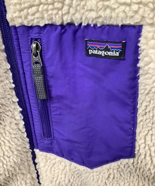 Patagonia（パタゴニア）Patagonia (パタゴニア) レトロXジャケット　ベージュ×パープル ベージュ サイズ:XLの古着・服飾アイテム