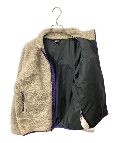 Patagonia（パタゴニア）Patagonia (パタゴニア) レトロXジャケット　ベージュ×パープル ベージュ サイズ:XLの古着・服飾アイテム