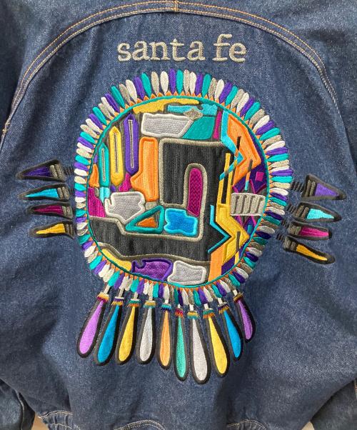 santa fe（サンタフェ）santa fe (サンタフェ) ダブルブレストデニムジャケット インディゴ サイズ:不明の古着・服飾アイテム