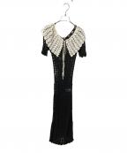 patouパトゥ）の古着「クロケットドレス」｜ブラック