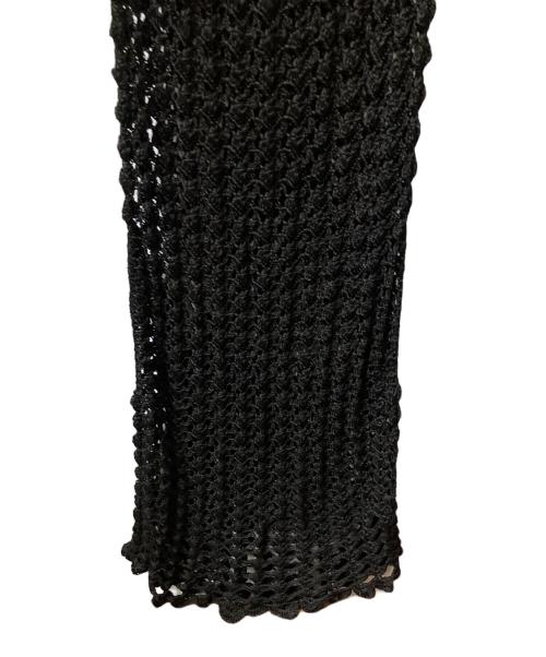 patou（パトゥ）Patou (パトゥ) クロケットドレス ブラック サイズ:S 未使用品の古着・服飾アイテム