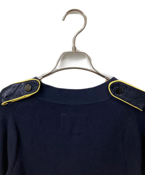 sacai（サカイ）sacai (サカイ) 半袖ワンピース　ネイビー×イエロー ネイビー サイズ:2の古着・服飾アイテム