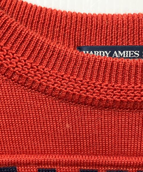 HARDY AMIES（ハーディ エイミス）HARDY AMIES (ハーディ エイミス) 厚手ニット レッド サイズ:Lの古着・服飾アイテム