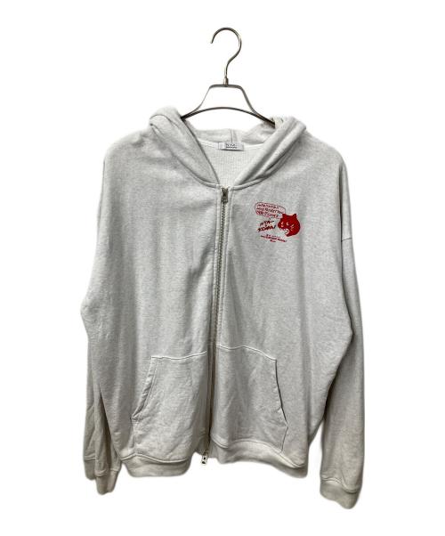 NYA-（ニャー）NYA- (ニャー) ジップパーカー グレー サイズ:XLの古着・服飾アイテム