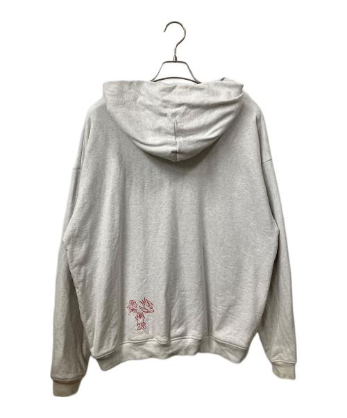NYA-（ニャー）NYA- (ニャー) ジップパーカー グレー サイズ:XLの古着・服飾アイテム