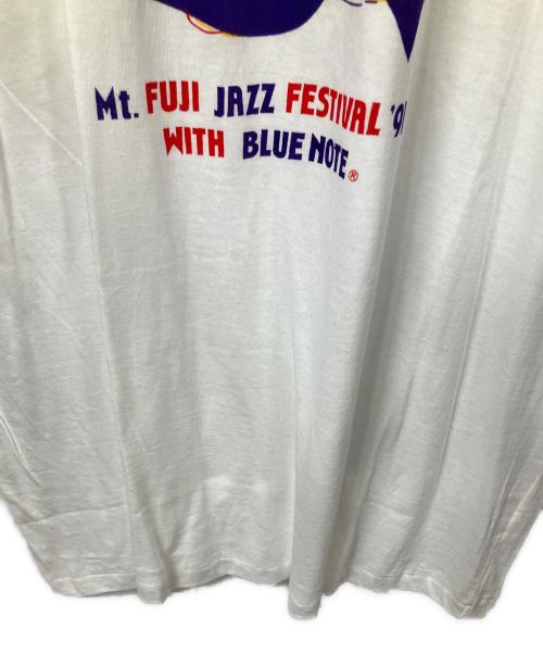 Mt. FUJI JAZZ FESTIVAL '91 WITH BLUE NOTE（マウント・フジ・ジャズ・フェスティバル・ナインティ・ワン・ウィズ・ブルー・ノート）Mt. FUJI JAZZ FESTIVAL '91 WITH BLUE NOTE (マウント・フジ・ジャズ・フェスティバル・ナインティ・ワン・ウィズ・ブルー・ノート) Tシャツ ホワイト サイズ:Lの古着・服飾アイテム