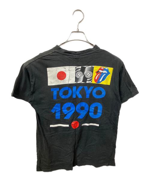 ROLLING STONES（ローリングストーンズ）ROLLING STONES (ローリングストーンズ) HANDTEX (ハンドテックス) バンドTシャツ ブラック サイズ:Lの古着・服飾アイテム