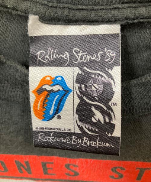ROLLING STONES（ローリングストーンズ）ROLLING STONES (ローリングストーンズ) HANDTEX (ハンドテックス) バンドTシャツ ブラック サイズ:Lの古着・服飾アイテム