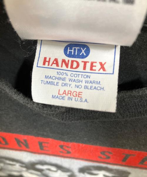 ROLLING STONES（ローリングストーンズ）ROLLING STONES (ローリングストーンズ) HANDTEX (ハンドテックス) バンドTシャツ ブラック サイズ:Lの古着・服飾アイテム
