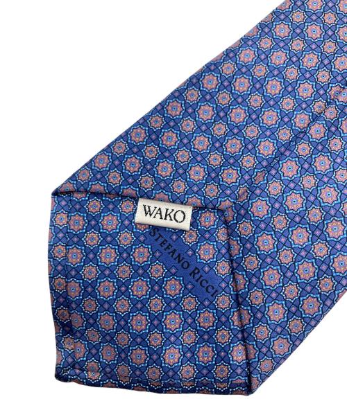 STEFANO RICCI（ステファノリッチ）STEFANO RICCI (ステファノリッチ) WAKO (ワコー) シルクネクタイ　ネイビー ネイビー サイズ:不明の古着・服飾アイテム