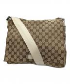 GUCCIグッチ）の古着「メッセンジャーバッグ ベージュ」｜ベージュ