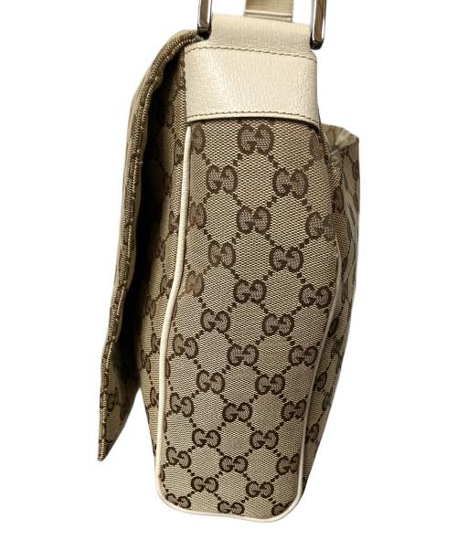 GUCCI（グッチ）GUCCI (グッチ) メッセンジャーバッグ ベージュ ベージュの古着・服飾アイテム