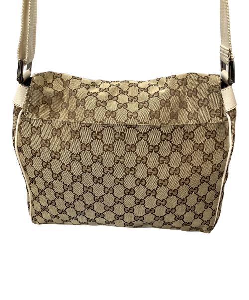 GUCCI（グッチ）GUCCI (グッチ) メッセンジャーバッグ ベージュ ベージュの古着・服飾アイテム