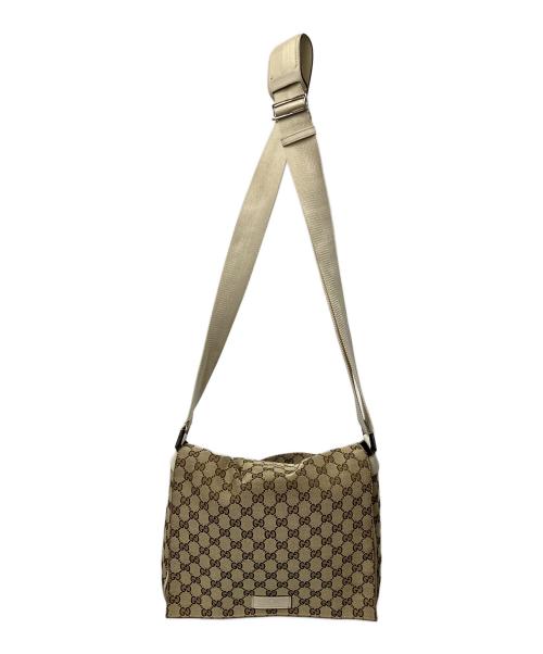 GUCCI（グッチ）GUCCI (グッチ) メッセンジャーバッグ ベージュ ベージュの古着・服飾アイテム