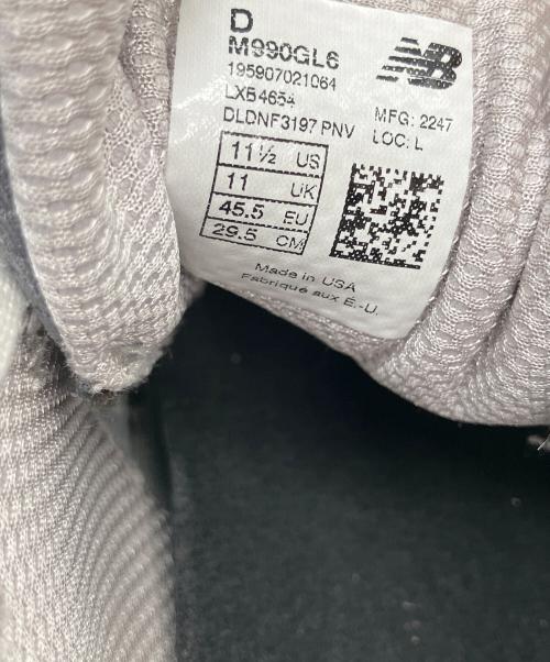 NEW BALANCE（ニューバランス）NEW BALANCE (ニューバランス) 990V6 made in USA グレー サイズ:29.5の古着・服飾アイテム
