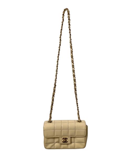 CHANEL（シャネル）CHANEL (シャネル) ココマーク チョコバー ショルダーバッグ ベージュの古着・服飾アイテム