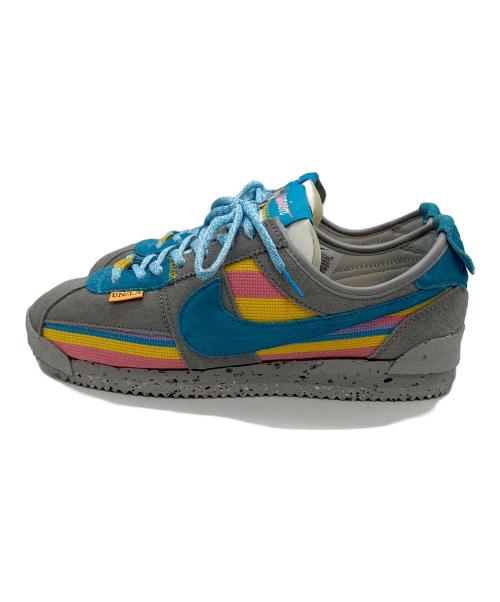 NIKE（ナイキ）NIKE (ナイキ) UNION (ユニオン) CORTEZ SP LIGHT SMOKE GREY/CORAL CHALK/VARSITY MAIZE LIGHT SMOKE GREY/COR サイズ:26.5の古着・服飾アイテム