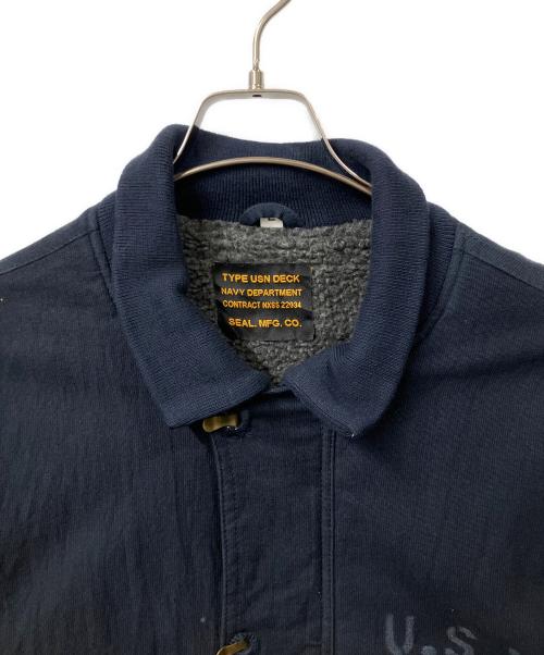 SEAL.MFG.CO（シールマニファクチャリングカンパニー）SEAL.MFG.CO (シールマニファクチャリングカンパニー) デッキジャケット ネイビー サイズ:Lの古着・服飾アイテム