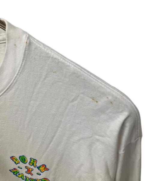 BORN & RAISED（ボーンレイズド）BORN & RAISED (ボーンレイズド) 長袖カットソー ホワイト ホワイト サイズ:XLの古着・服飾アイテム
