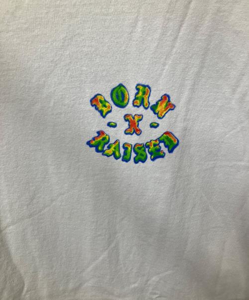 BORN & RAISED（ボーンレイズド）BORN & RAISED (ボーンレイズド) 長袖カットソー ホワイト ホワイト サイズ:XLの古着・服飾アイテム