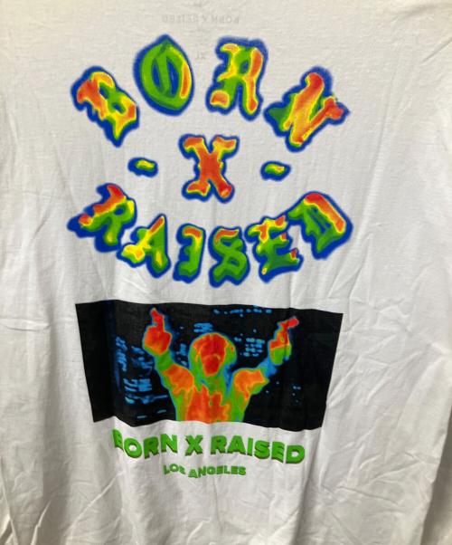 BORN & RAISED（ボーンレイズド）BORN & RAISED (ボーンレイズド) 長袖カットソー ホワイト ホワイト サイズ:XLの古着・服飾アイテム