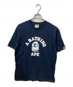 A BATHING APEアベイシングエイプ）の古着「NEW MULTI CAMO COLLEGE TEE」｜ブラック