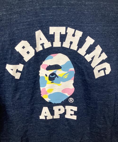 A BATHING APE（アベイシングエイプ）A BATHING APE (アベイシングエイプ) NEW MULTI CAMO COLLEGE TEE ブラック サイズ:XLの古着・服飾アイテム